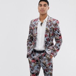 Men’s ASOS Tall Skinny Velvet Suit Jacket